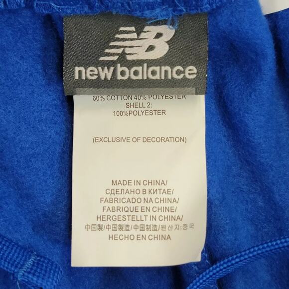 New Balance Mens Fleece Sweatpants Royal Blue With Pockets And Drawstrings Large - Picture 7 of 16